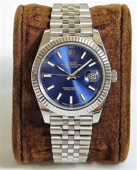 fake rolex light blue face|blue face Rolex date just.